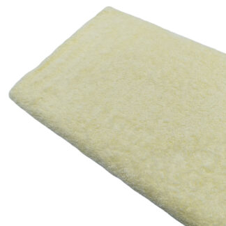 Tela de rizo de toalla en color amarillo