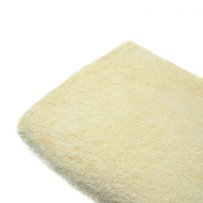 Tela de rizo de toalla en color amarillo