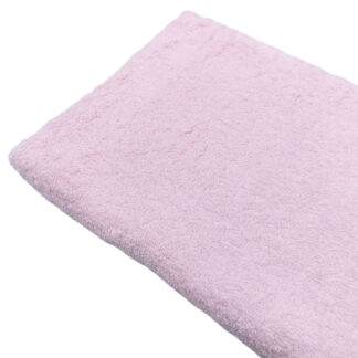 Tela de rizo de toalla en color rosa