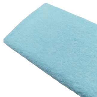 Tela de rizo de toalla en color verde agua