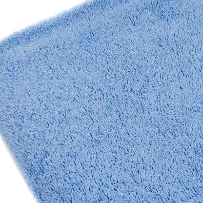 Tela de rizo de toalla algodón 100% en color azul empolvado