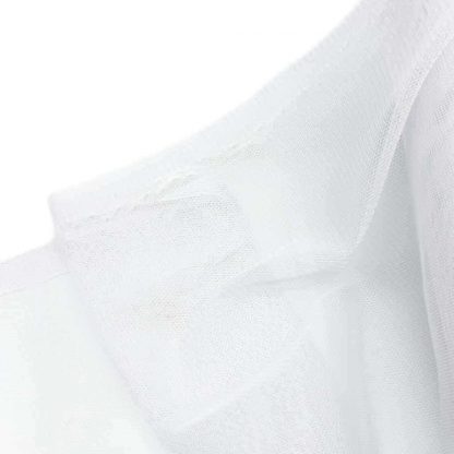 Tela de tul con tacto a seda en color blanco