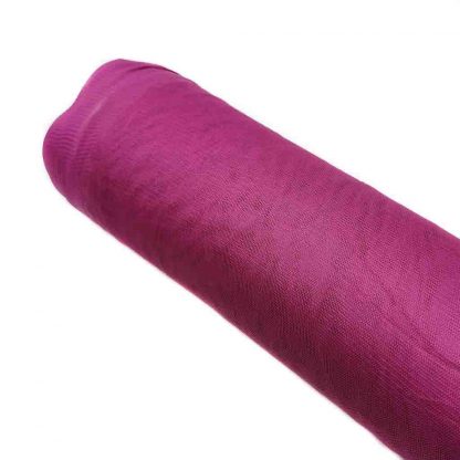 Tela de tul con tacto a seda en color ciruela