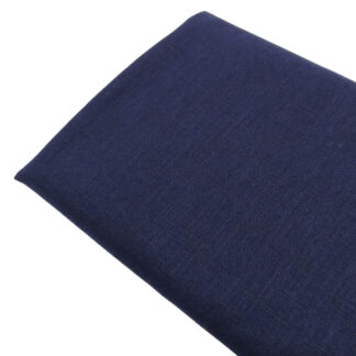 Tela de lino 100% en color liso azul marino
