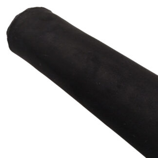 Tela antelina de neopreno en color liso negro