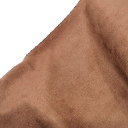 Tela antelina de neopreno en color liso marrón