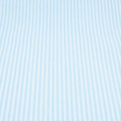 Tela raya vichy 100% algodón en color azul bebé