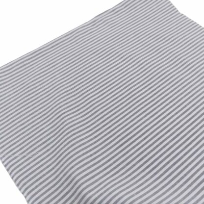 Tela de raya vichy 100% algodón en color gris