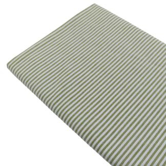 Tela de raya vichy 100% algodón en color verde seco