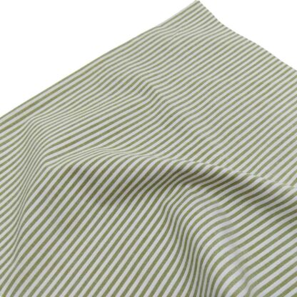 Tela de raya vichy 100% algodón en color verde seco