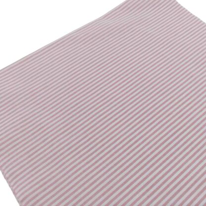 Tela de raya vichy 100% algodón en color rosa palo