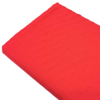 Tela plumeti de batista en color liso rojo