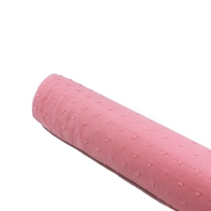 Tela de plumeti en color rosa chicle
