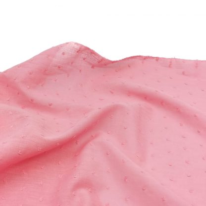 Tela de plumeti en color rosa chicle