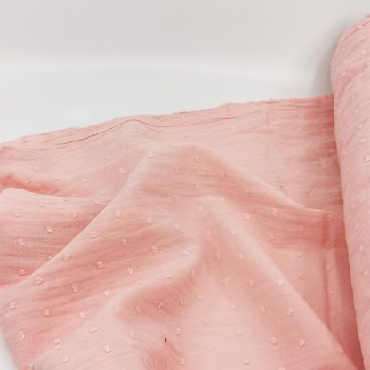 Tela de plumeti en color rosa palo