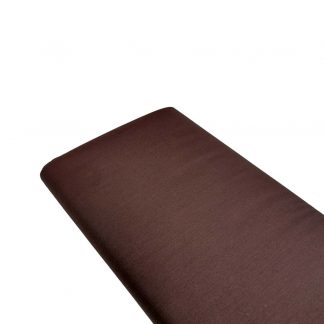 Tela de popelín 100% algodón en color liso marrón chocolate
