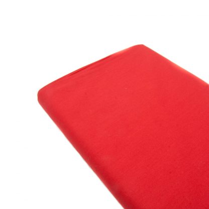 Tela de popelín 100% algodón en color liso rojo