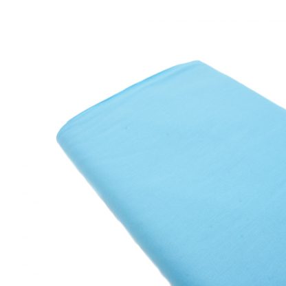 Tela de popelín 100% algodón en color liso turquesa claro