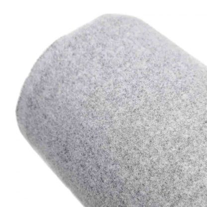 Tela de paño reversible en color liso gris perla
