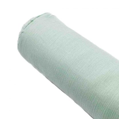 Tela de bambula 100% algodón en color agua pálido