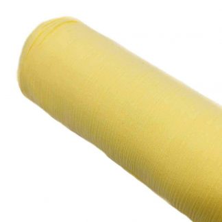 Tela de bambula 100% algodón en color amarillo paja