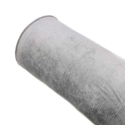 Tela micro pana elástica en color gris perla