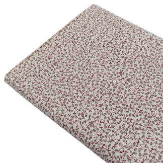 Tela popelín estampado flores liberty granate