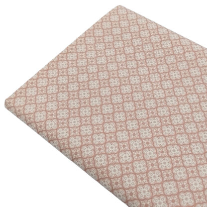 Tela popelín estampado mosaicos en color rose