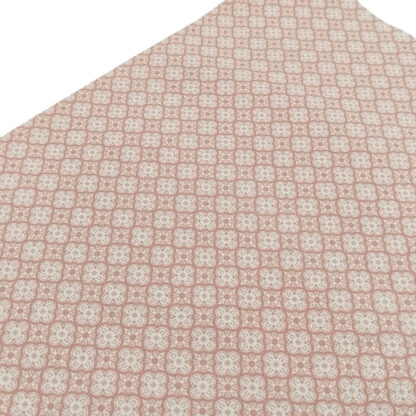 Tela popelín estampado mosaicos en color rose