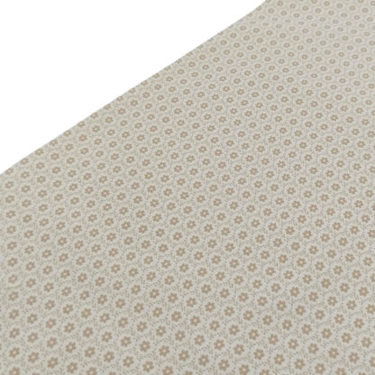 Tela popelín estampado geométricos en color beige