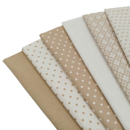 Telas de popelín en tono beige