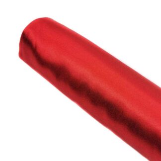 Tela de raso en color liso rojo