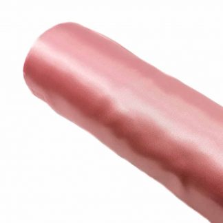 Tela de raso en color liso rosa palo