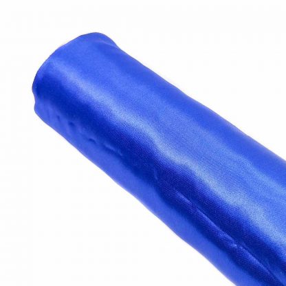 Tela de raso en color liso azulón