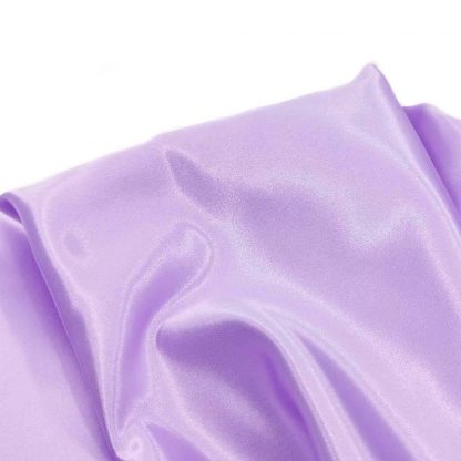 Tela de raso en color liso lila