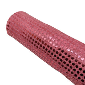 Tela de lentejuelas en color rosa