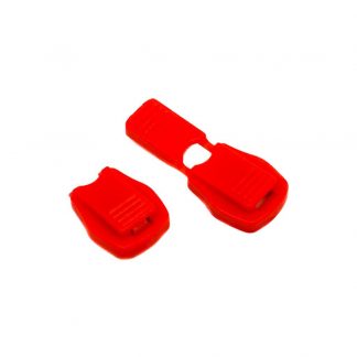 Terminales planos a presión de plástico rojo para cordones de mochilas, sudaderas y pantalones