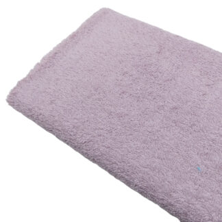 Tela de rizo de toalla algodón 100% en color rosa malva
