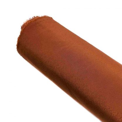 Tela de crespón en color liso marrón