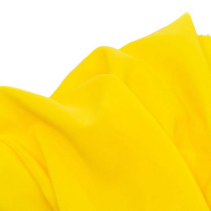 Tela de crespón en color liso amarillo canario