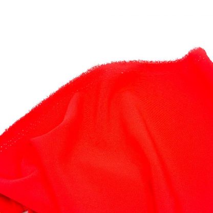 Tela de crespón en color liso rojo