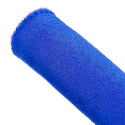 Tela de crespón en color liso azul eléctrico