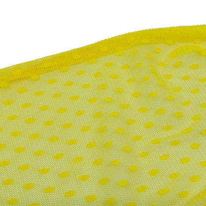 Tela de tul de plumeti tamaño grande en color amarillo