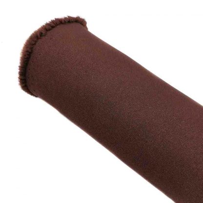 Tela strech en color liso marrón chocolate