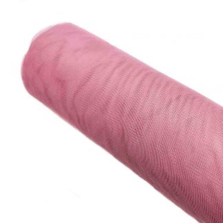 Tela de tul con tacto a seda en color rosa palo