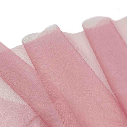Tela de tul con tacto a seda en color rosa palo