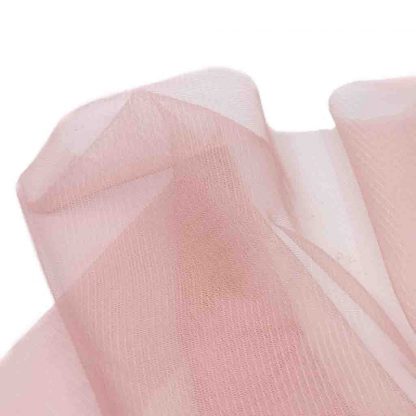 Tela de tul con tacto a seda en color rosa empolvado