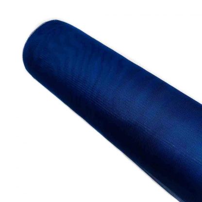 Tela de tul con tacto a seda en color azul marino