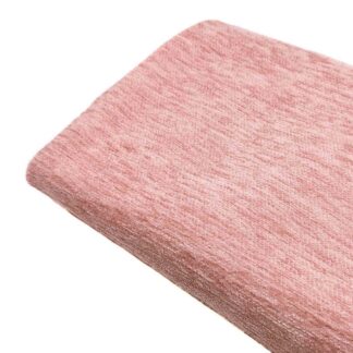 Tela de chenilla en color rosa palo