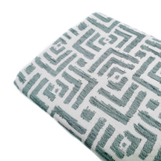 Tela de chenilla jacquard geométricos grises